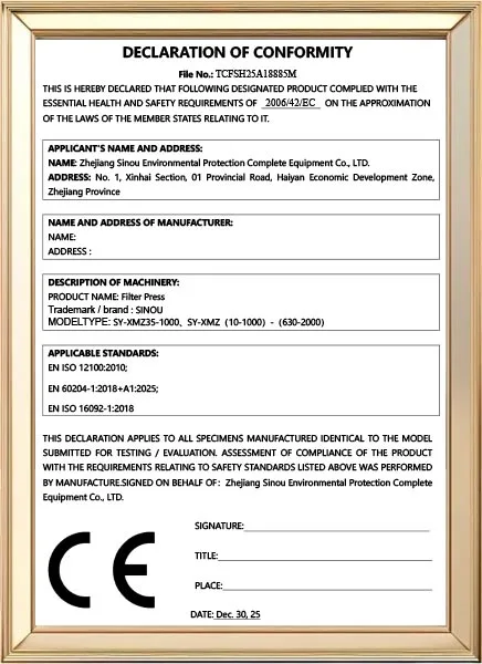 CE Declaration